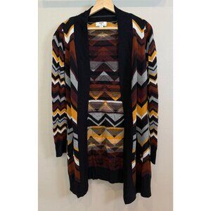 Missoni Target Women's Longline Knit Cardigan Sweater Small Chevron Pattern